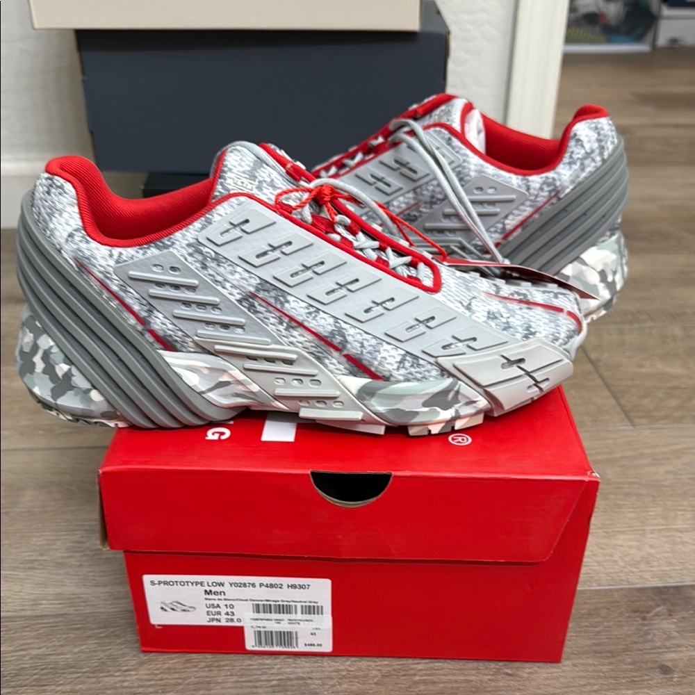 Diesel S-Prototype Low Men’s (Grey and Red) Shoes